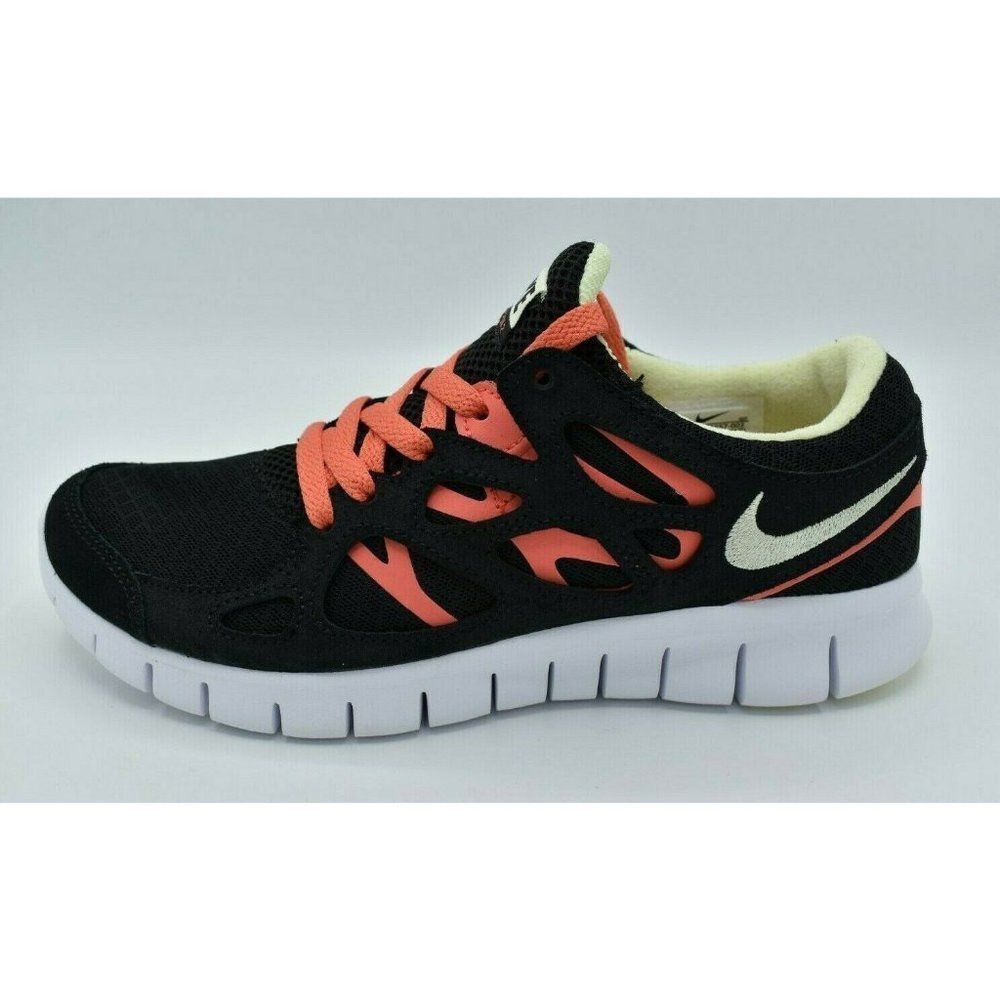 NWB Nike Womens Size 8 Free Run 2 Black Lime‎ Ember Running Sneaker DM9057-002